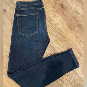 Frame Denim, Le Skinny de Jeanne. Dark wash skinny jeans